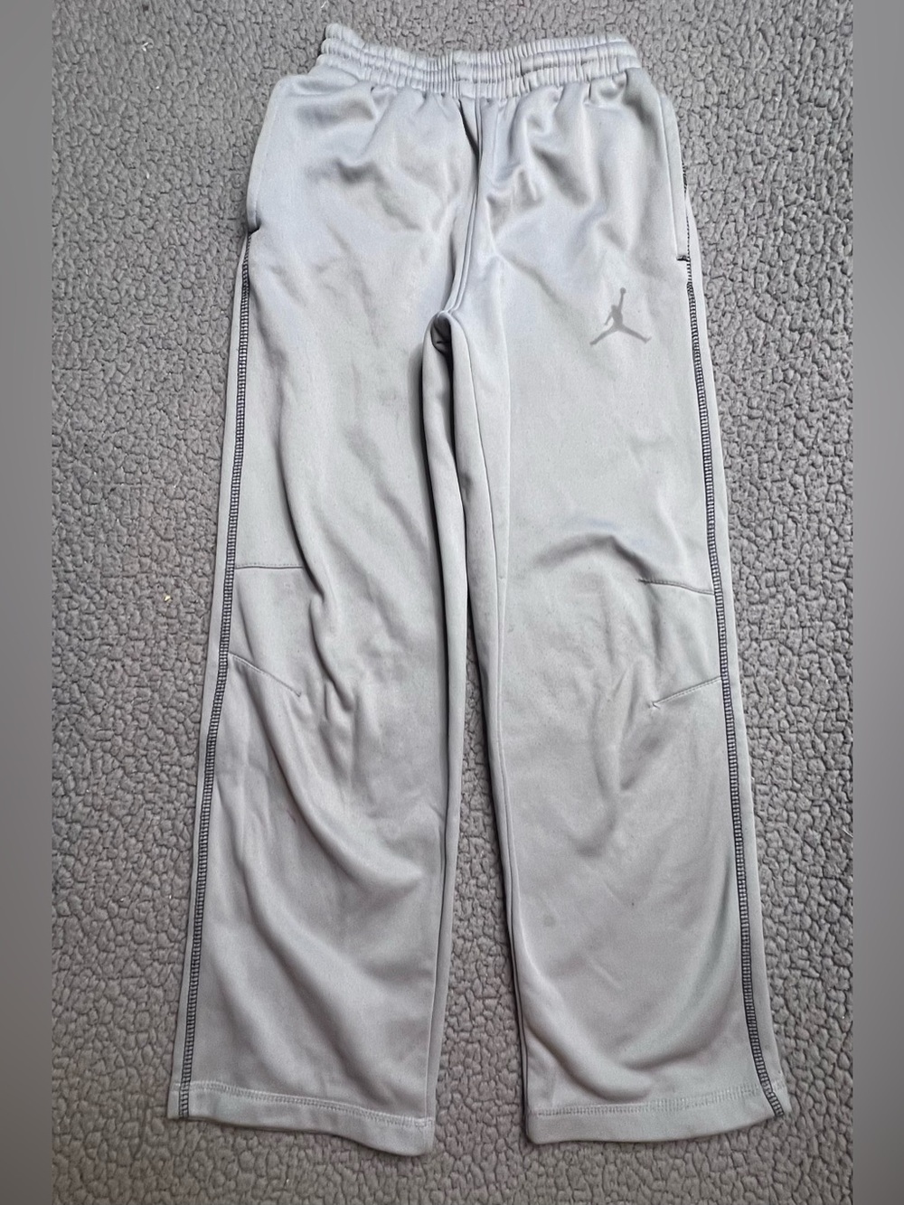 Nike Air Jordan Track Pants Boys Size Small Grey Athletic Pants